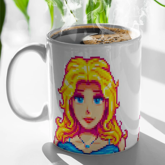 Stardew Valley Villager Pixel  - đánh giá và giá Anime Merchandise Mugs